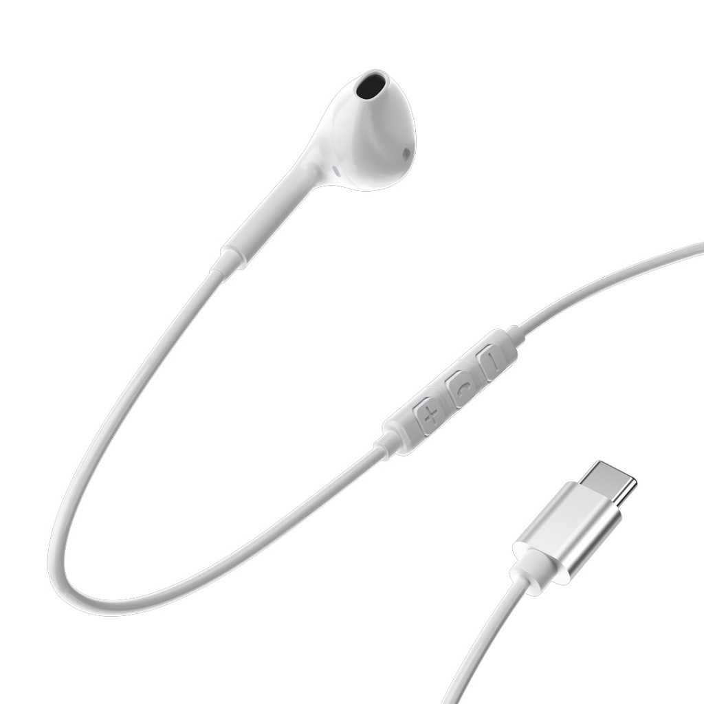 Powerology Mono USB-C Earphones - White